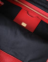 حقيبة تسوق دولتشي آند غابانا الجلدية الحمراء #DGFamily Patch
