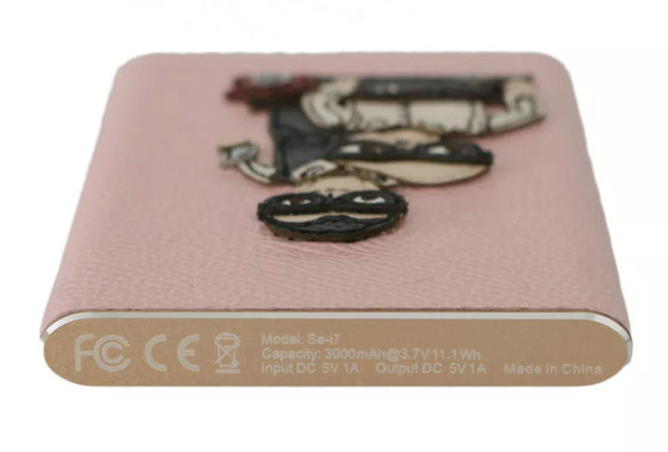 شاحن دولتشي آند غابانا USB جلد وردي #DGFAMILY باور بانك