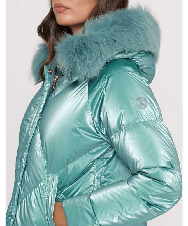 People Of Shibuya Light Blue Polyester Women Jacket