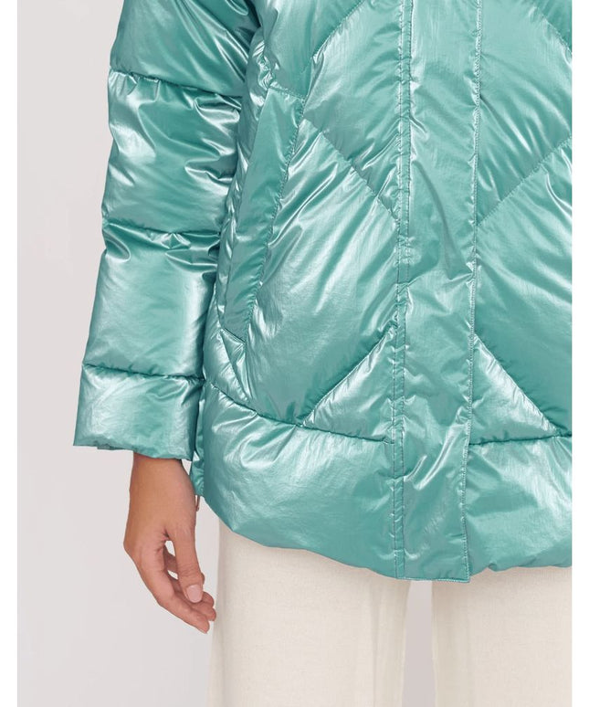 People Of Shibuya Light Blue Polyester Women Jacket