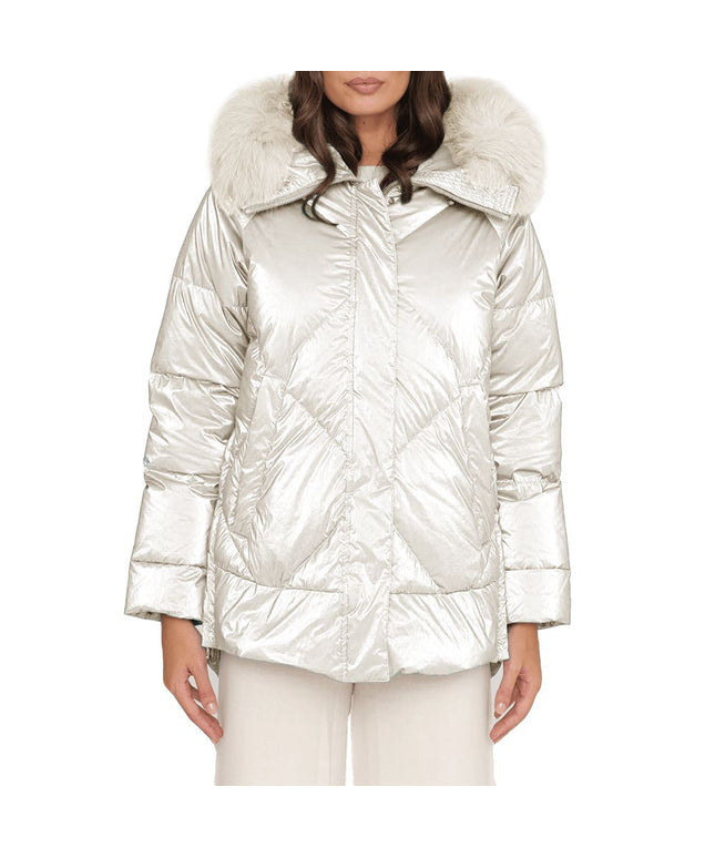 People Of Shibuya White Polyester Jackets & Coat