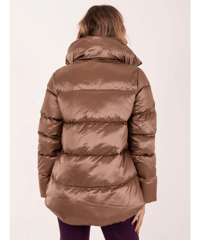 People Of Shibuya Brown Polyester Jackets & Coat