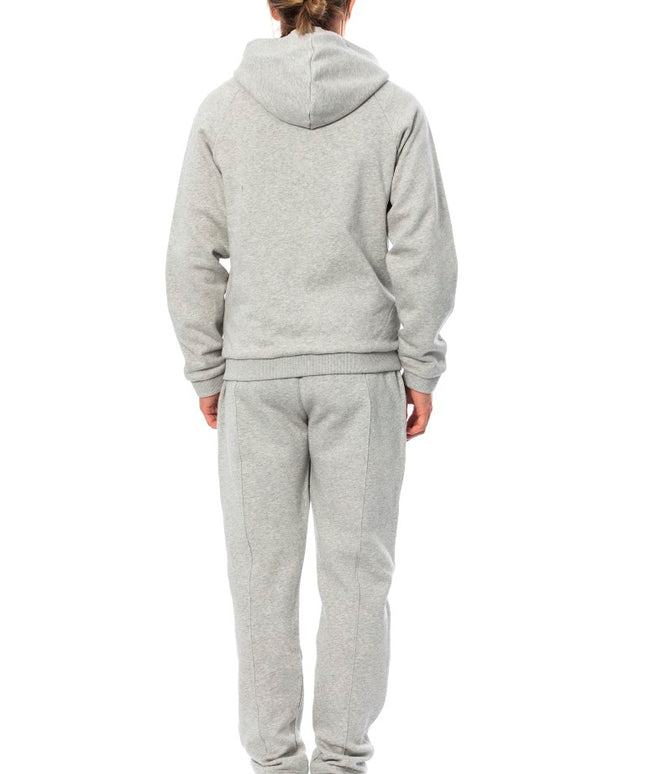 Billionaire Italian Couture Gray Cotton Hooded Sweatsuit
