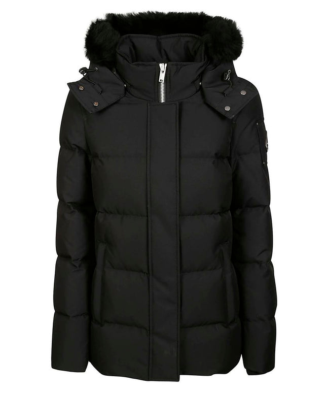 Moose Knuckles Black Polyester Jacket & Coat