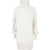 Yes Zee White Marabou Women Dress