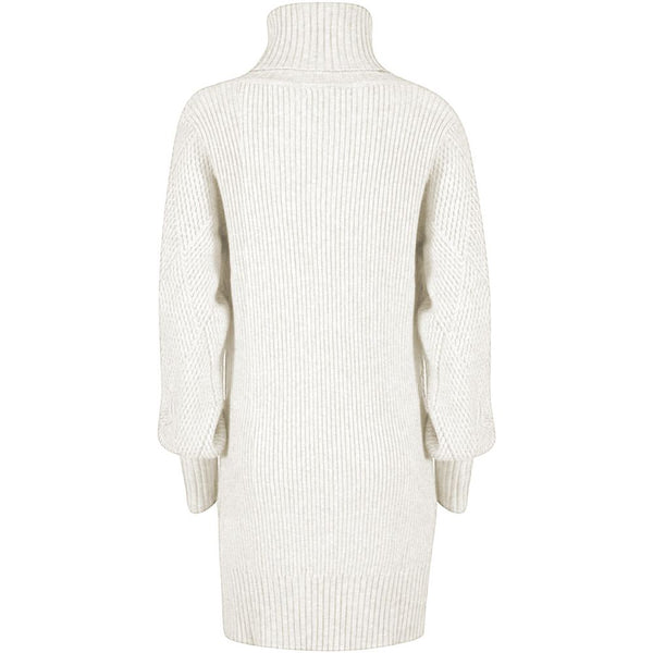 Yes Zee White Marabou Women Dress