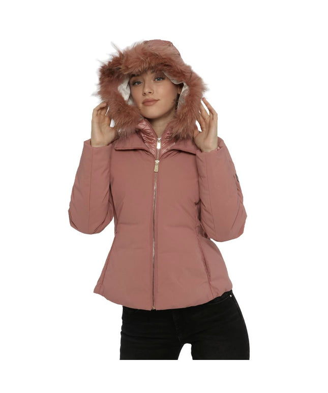 Yes Zee Pink Nylon Jackets & Coat