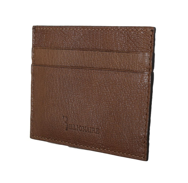Billionaire Italian Couture Leather Logo Outfito.ae