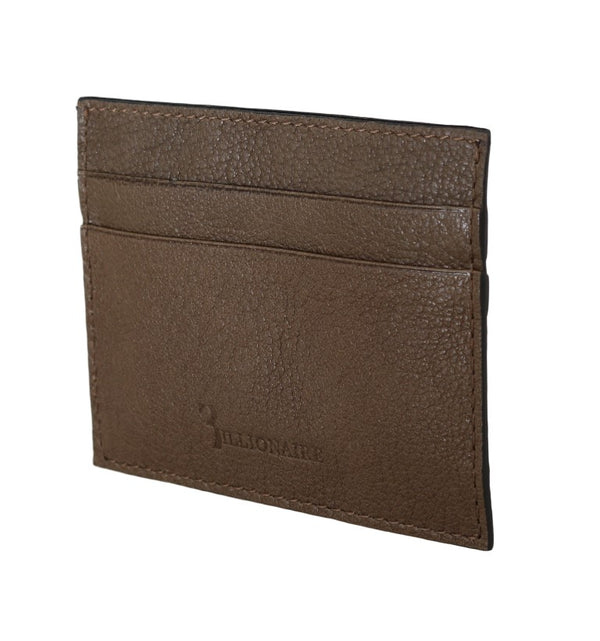 Billionaire Italian Couture Leather Logo Outfito.ae