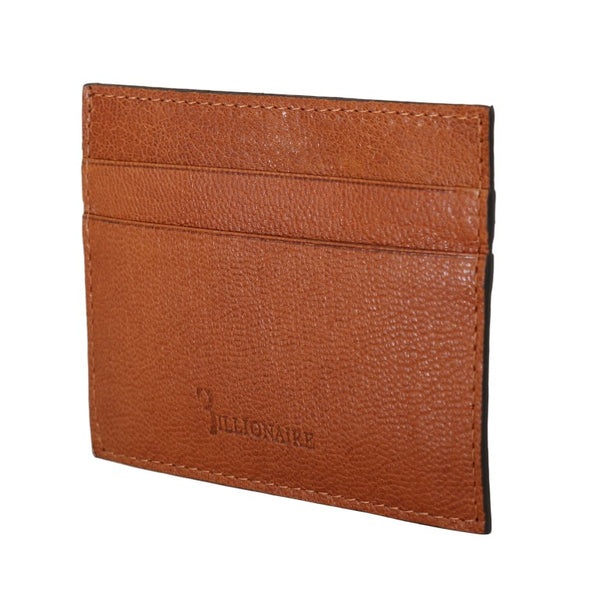 Billionaire Italian Couture Leather Logo Outfito.ae