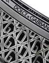 ملابس داخلية رجالية لركوب الدراجات من القطن المرن بشعار DG باللونين الأسود والأبيض من Dolce &amp; Gabbana