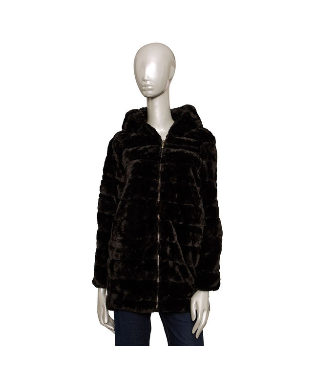 Baldinini Trend Black Polyester Women's Coat