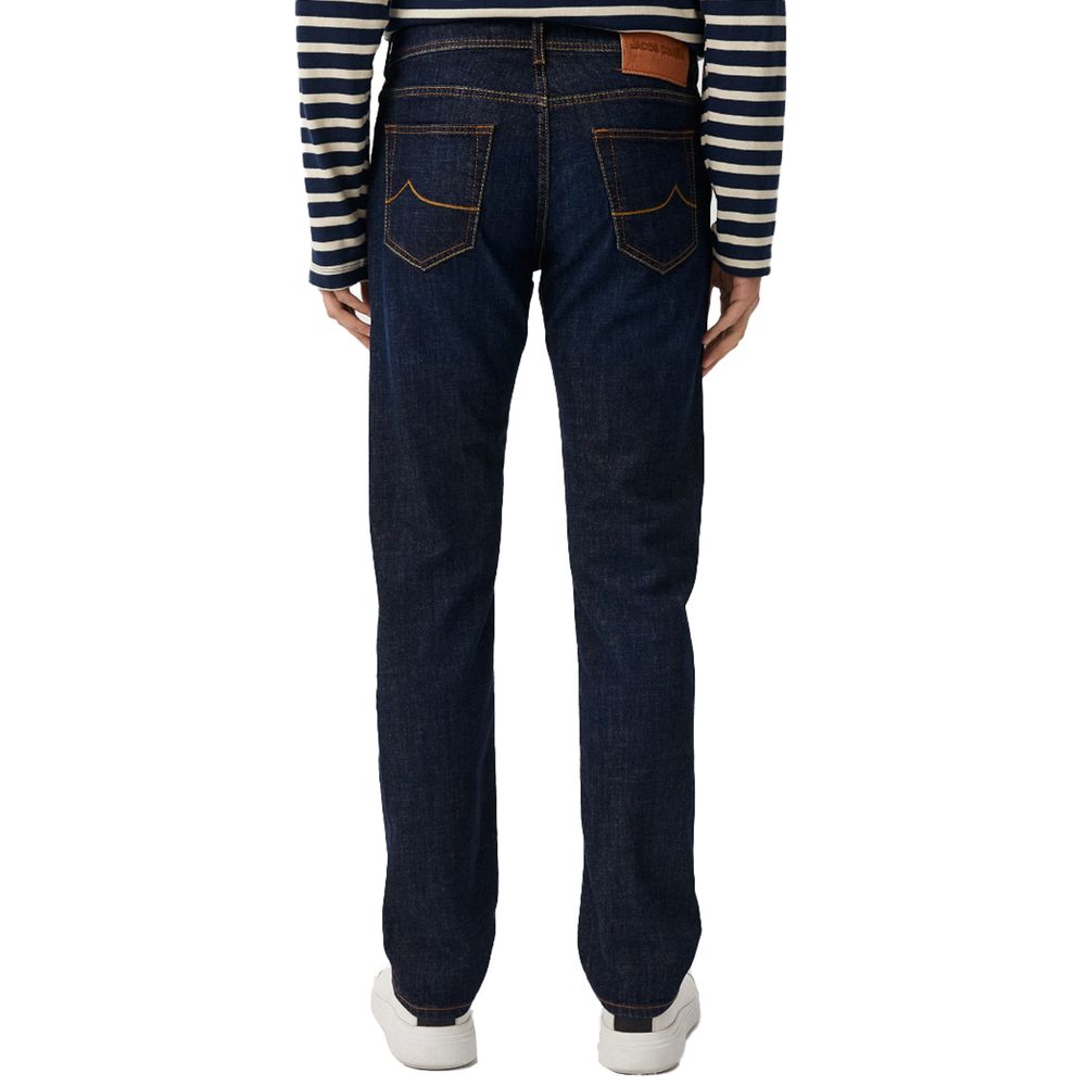 Jacob Cohen Blue Cotton Men Jeans
