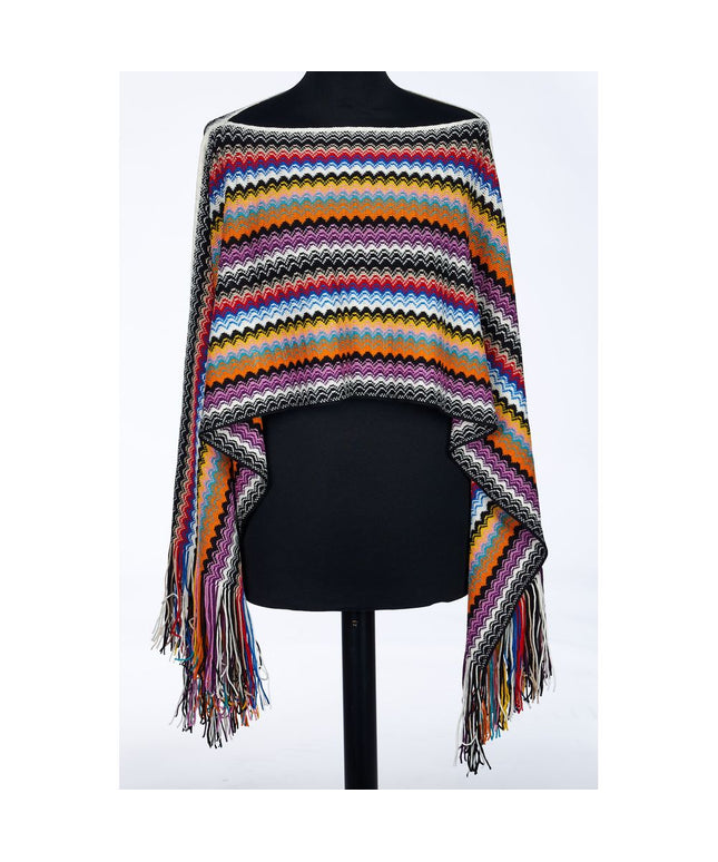 Missoni Multicolor Wool Women Poncho