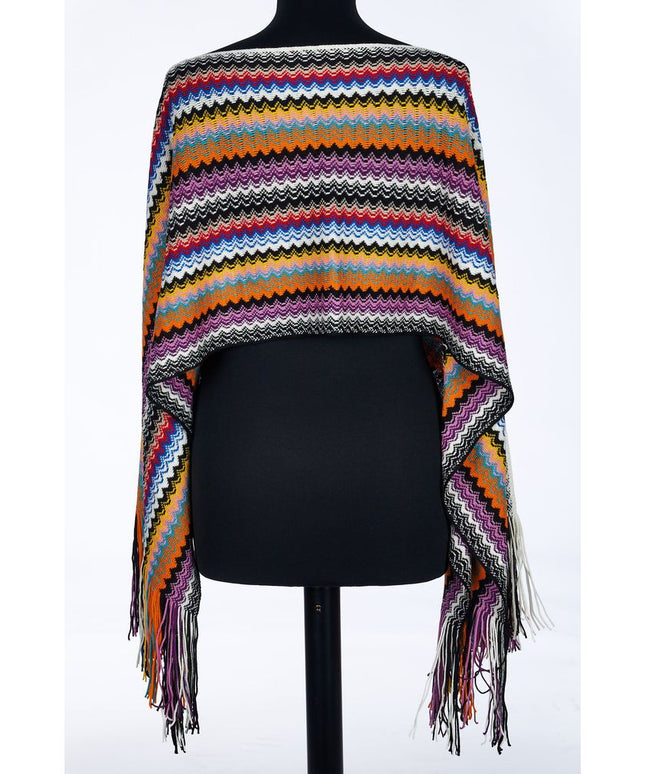 Missoni Multicolor Wool Women Poncho