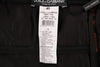 Dolce & Gabbana Black Brown Floral Brocade A-Line Dress