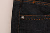 Costume National Blue Cotton Stretch Slim Fit Jeans
