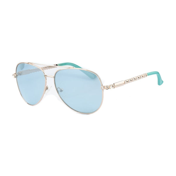 نظارات شمسية من Guess باللون الذهبي المعدني