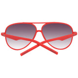 Polaroid Red Plastic Sunglasses