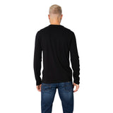 Armani Exchange Black Cotton Long Sleeve T-Shirt