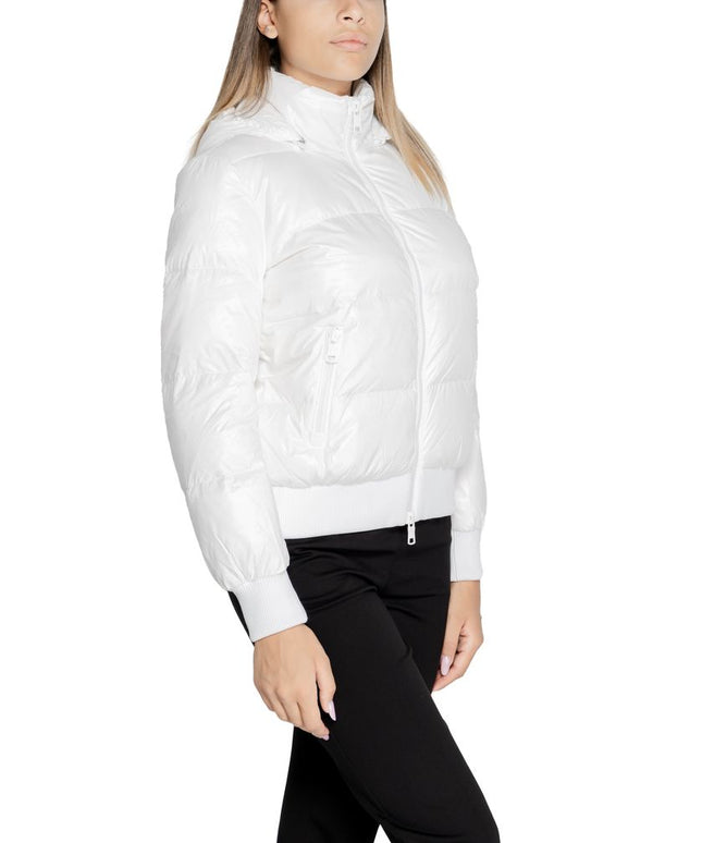Armani Exchange White Polyamide Jackets & Coat