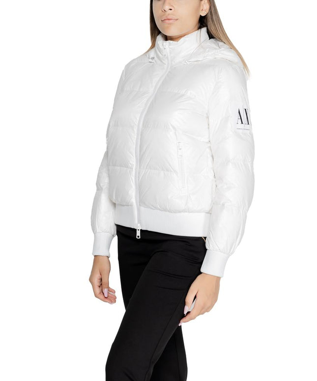 Armani Exchange White Polyamide Jackets & Coat