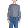 Armani Exchange Blue Cotton Shirt