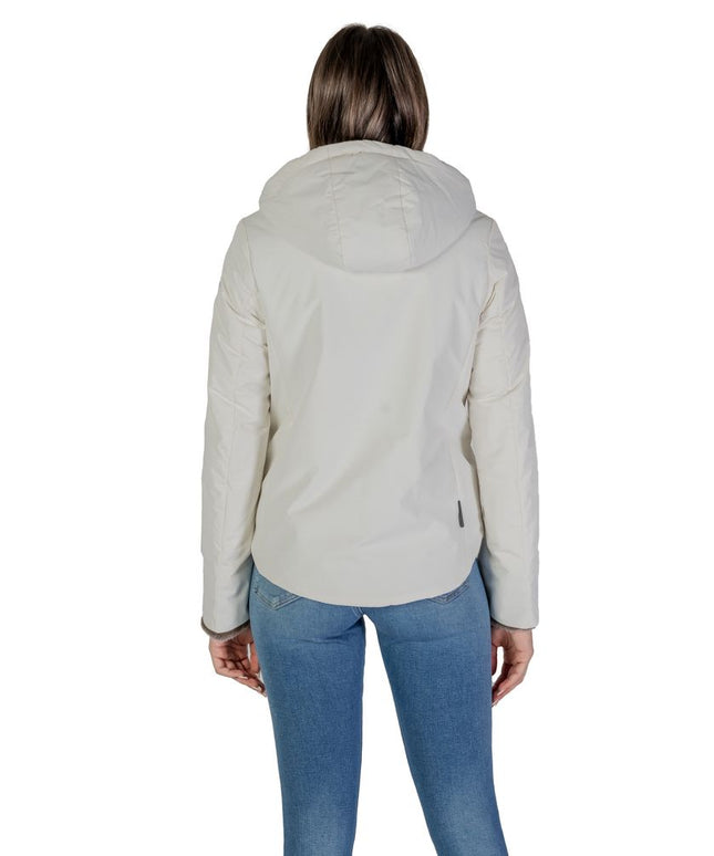 Suns Cream Polyester Jackets & Coat