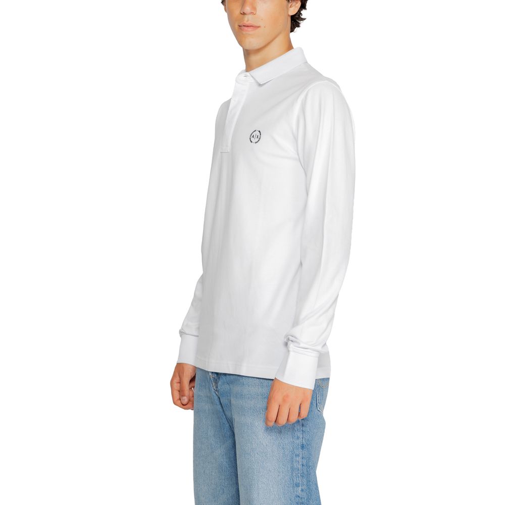 Armani Exchange White Cotton Long Sleeve