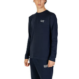 EA7 Emporio Armani Blue Cotton Long Sleeve