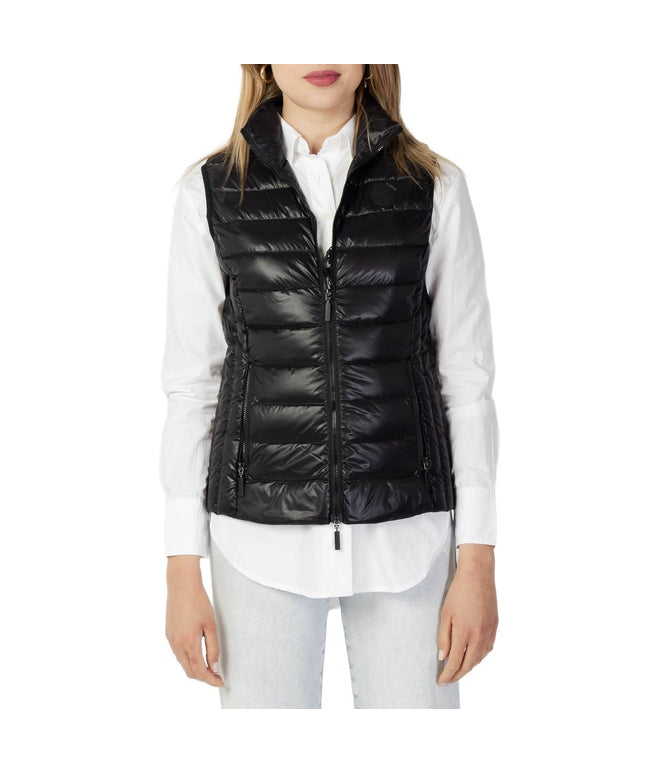Armani Exchange Black Polyester Sleveless Jacket