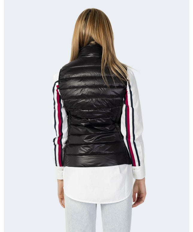 Armani Exchange Black Polyester Sleveless Jacket
