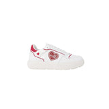 Love Moschino Red Polyethylene Low Top Sneakers
