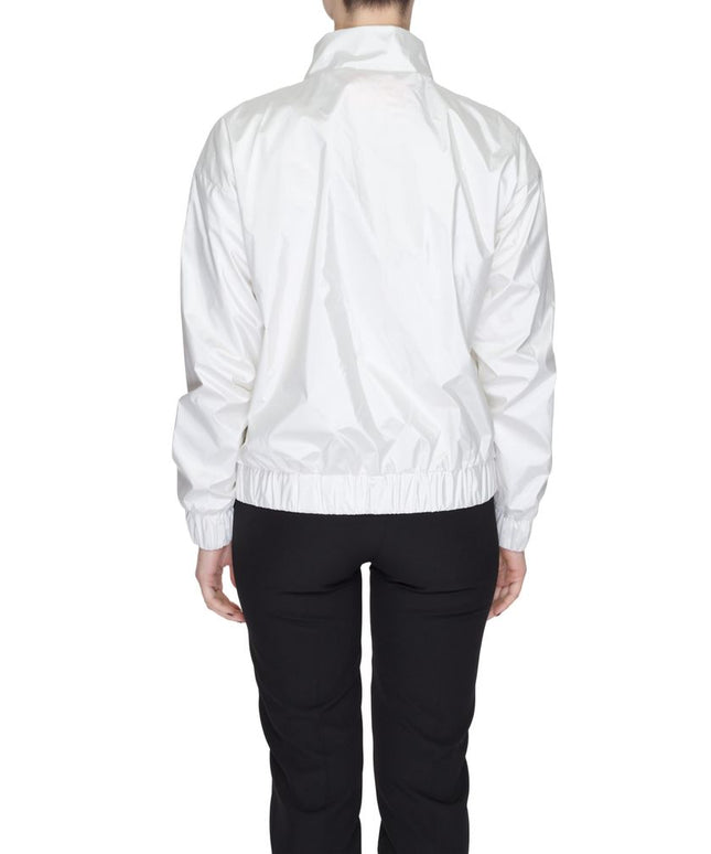 Suns White Polyester Jackets & Coat