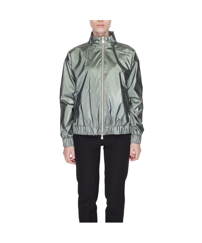 Suns Green Polyester Jackets & Coat
