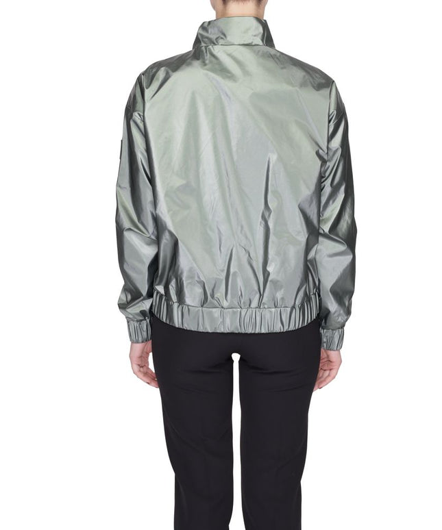 Suns Green Polyester Jackets & Coat
