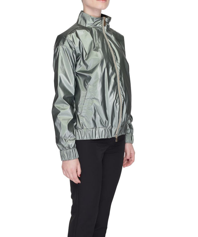 Suns Green Polyester Jackets & Coat