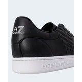 EA7 Emporio Armani Black And White Polyethylene Low Top Sneakers