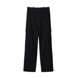 Desigual Black Polyester Cropped Pant