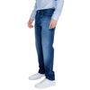 Armani Exchange Blue Cotton Skinny Pant