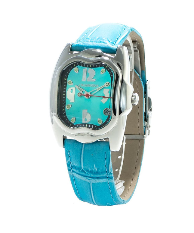 Chronotech Blue Leather Watch