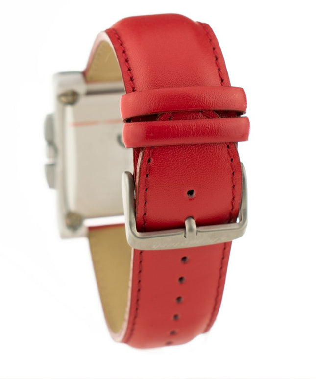Chronotech Red Leather Watch