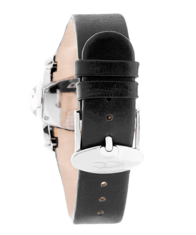Chronotech Black Leather Watch