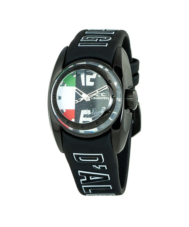 Chronotech Black Rubber Watch