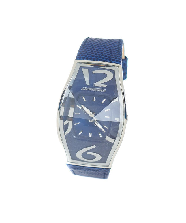 Chronotech Blue Leather Watch