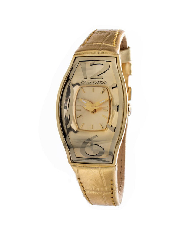 Chronotech Gold Leather Watch