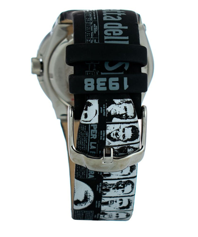 Chronotech Black Leather Watch
