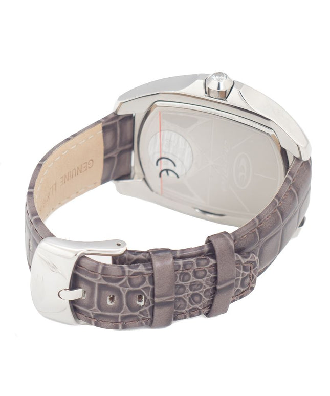 Chronotech Gray Leather Watch