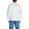 Calvin Klein Jeans White Recycled Cotton Sweatshirt