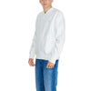 Calvin Klein Jeans White Recycled Cotton Sweatshirt